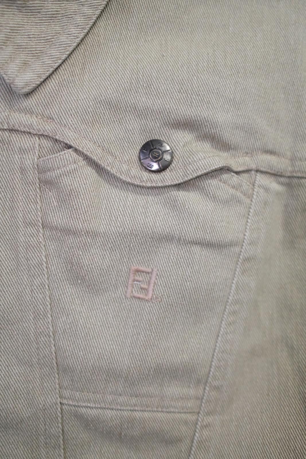 Fendi 90's Fendi Trucker Denim Jacket Size L / US 10 / IT 46 - 3 Thumbnail
