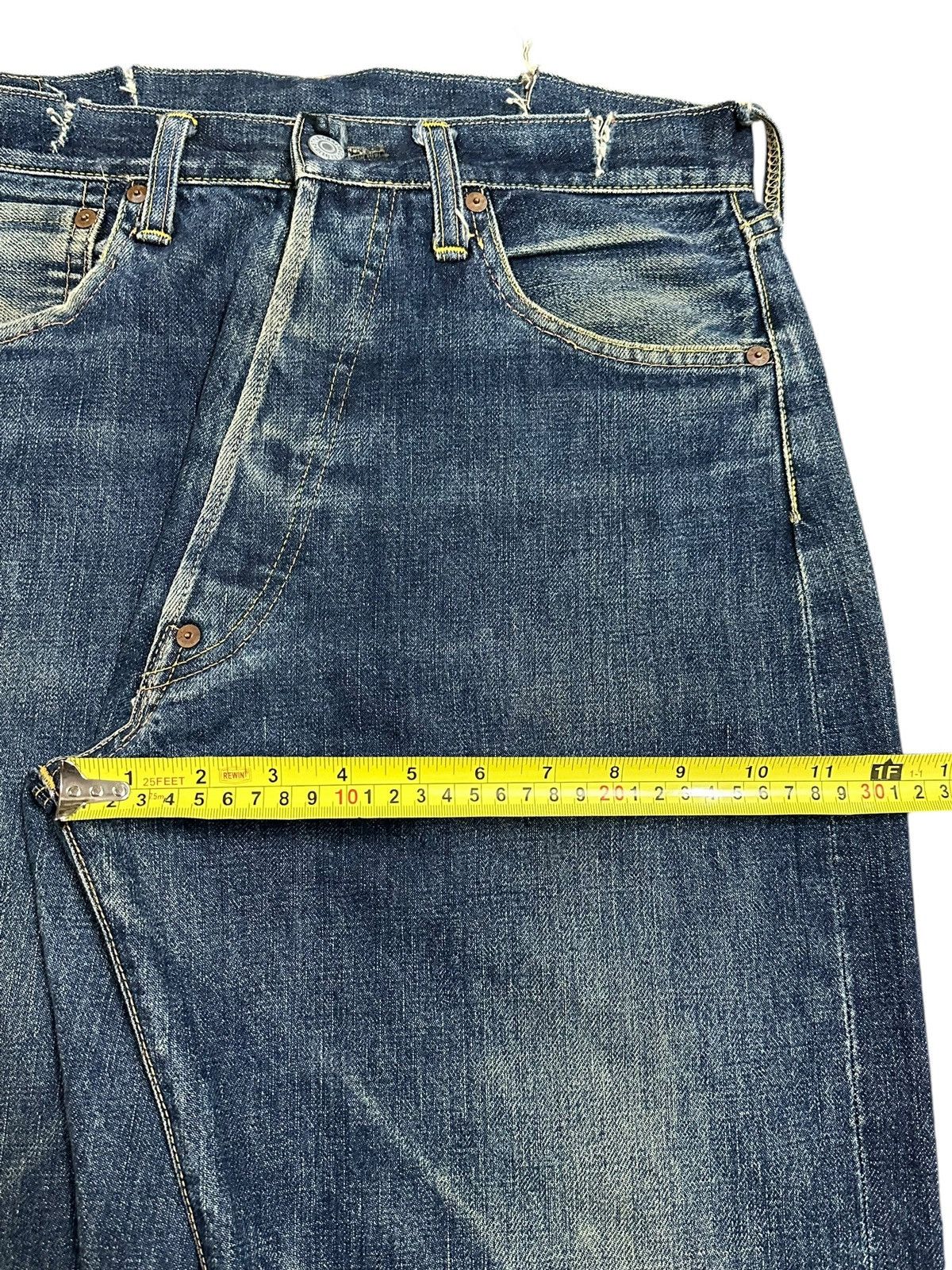Evisu Vintage 80s Usa Evis Selvedge Faded Wash Style Baggy Jeans Size US 30 / EU 46 - 23 Thumbnail