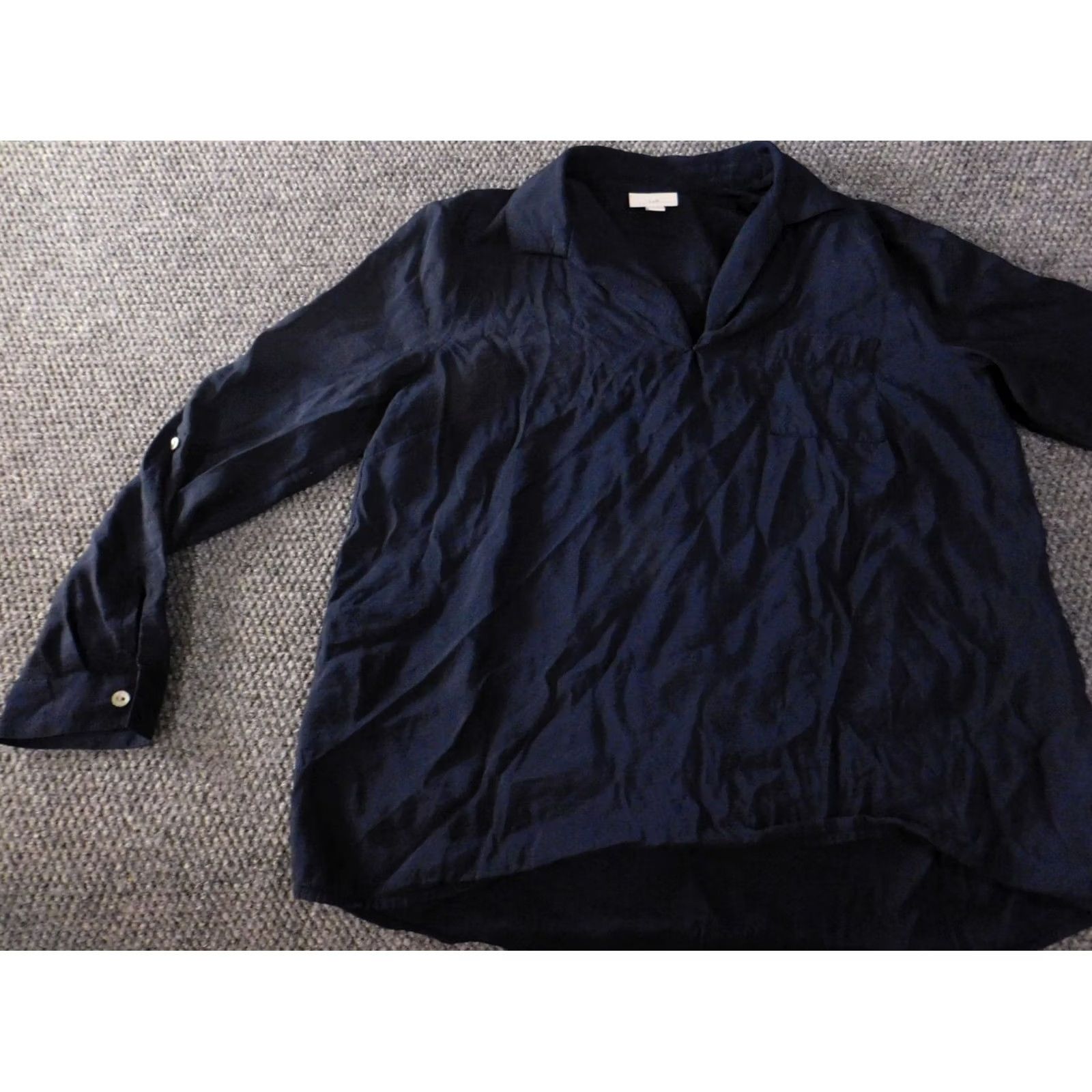 J. Jill J. Jill Blouse PS Petite Blue Crew Neck Pullover Cap Sleeve Button Regular Fit Womens Shirt Top Casual Setty? Size S / US 4 / IT 40 - 3 Thumbnail