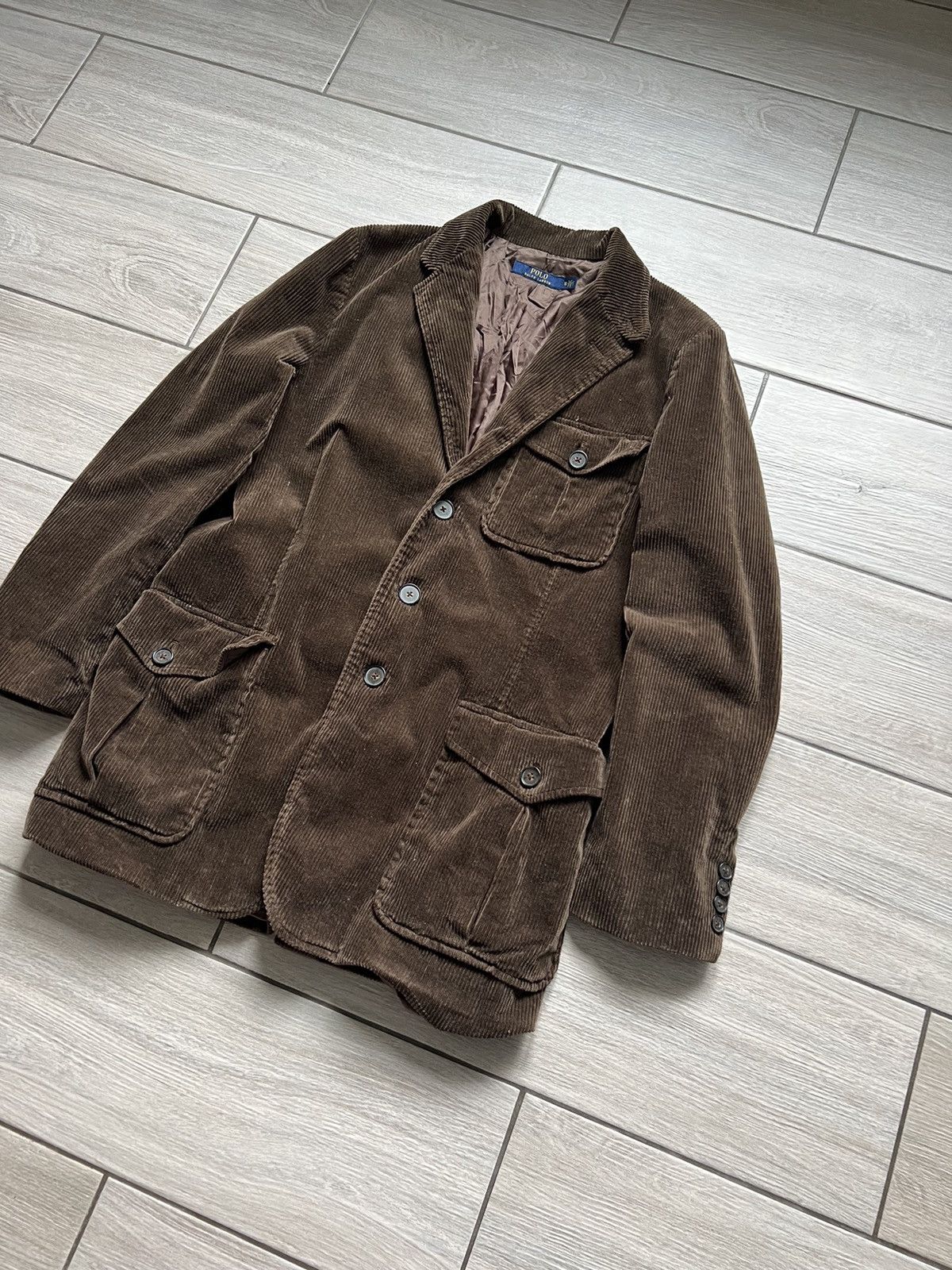 Polo Ralph Lauren × Ralph Lauren × Vintage Vintage Polo Ralph Lauren Corduroy Blazer Size S / US 4 / IT 40 - 3 Thumbnail