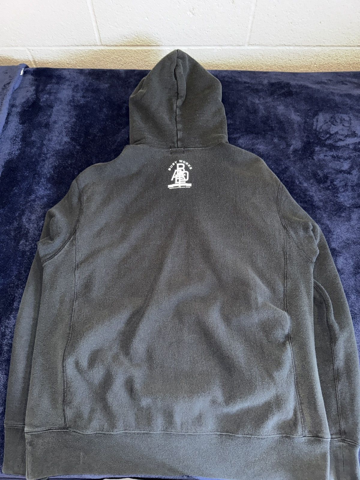 Bape Bathing Ape Busy Works black pull over hoodie Size US M / EU 48-50 / 2 - 8 Thumbnail