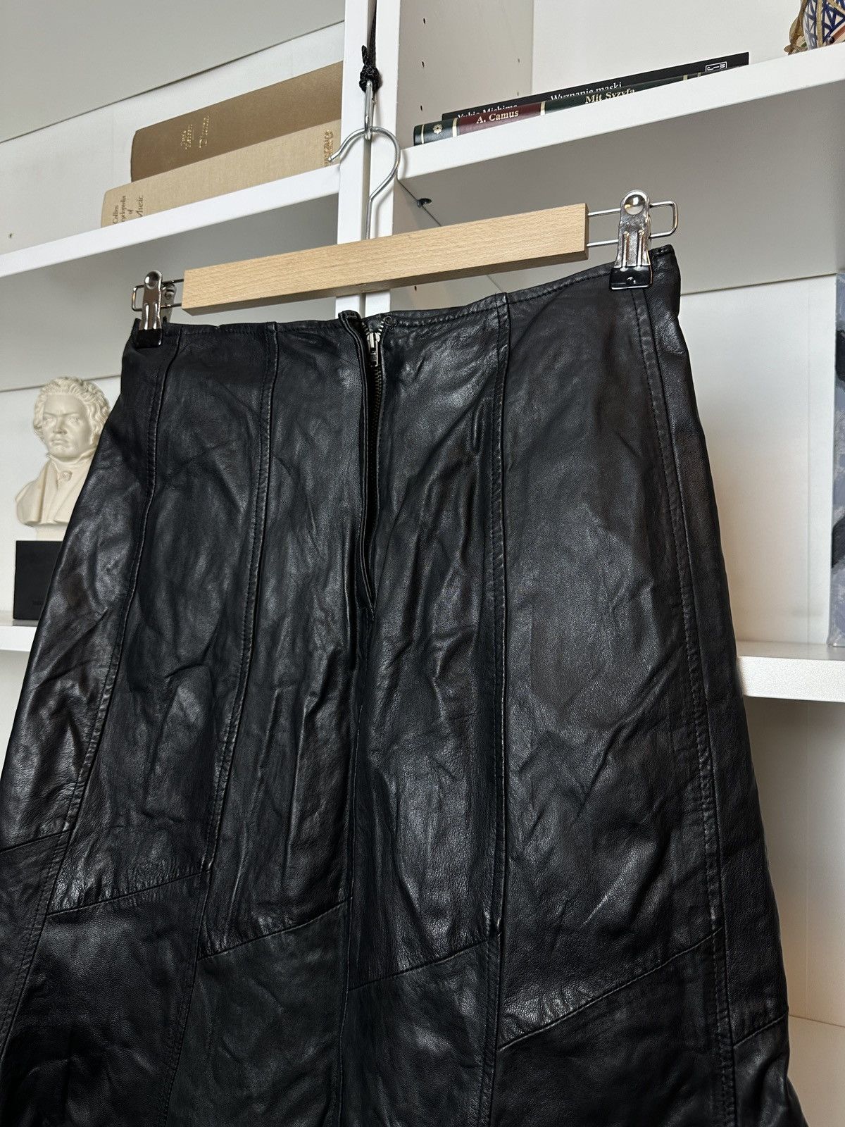 Vintage Vintage leather black opium designer archive fairycore skirt Size 26" / US 2 / IT 38 - 6 Thumbnail