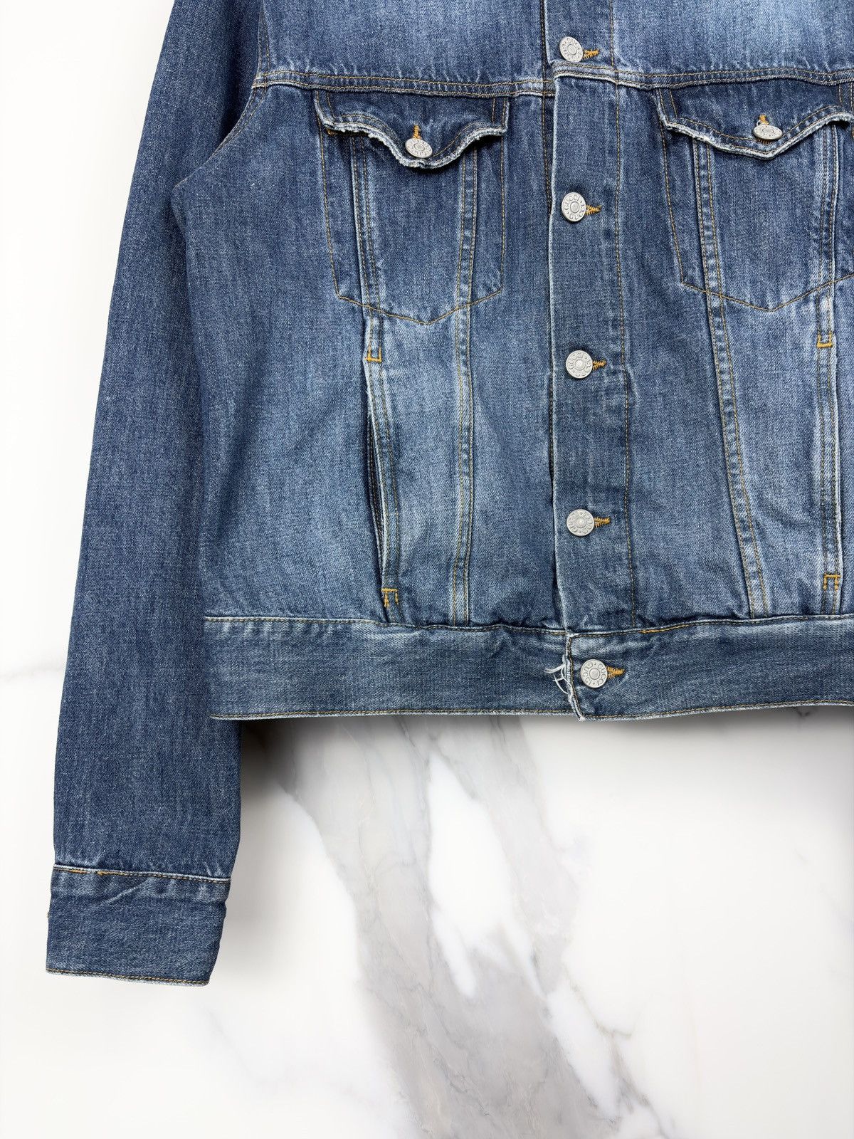 Gucci Gucci Tom Ford Vintage Two Pocket Button Up Denim Jacket Size US S / EU 44-46 / 1 - 4 Thumbnail