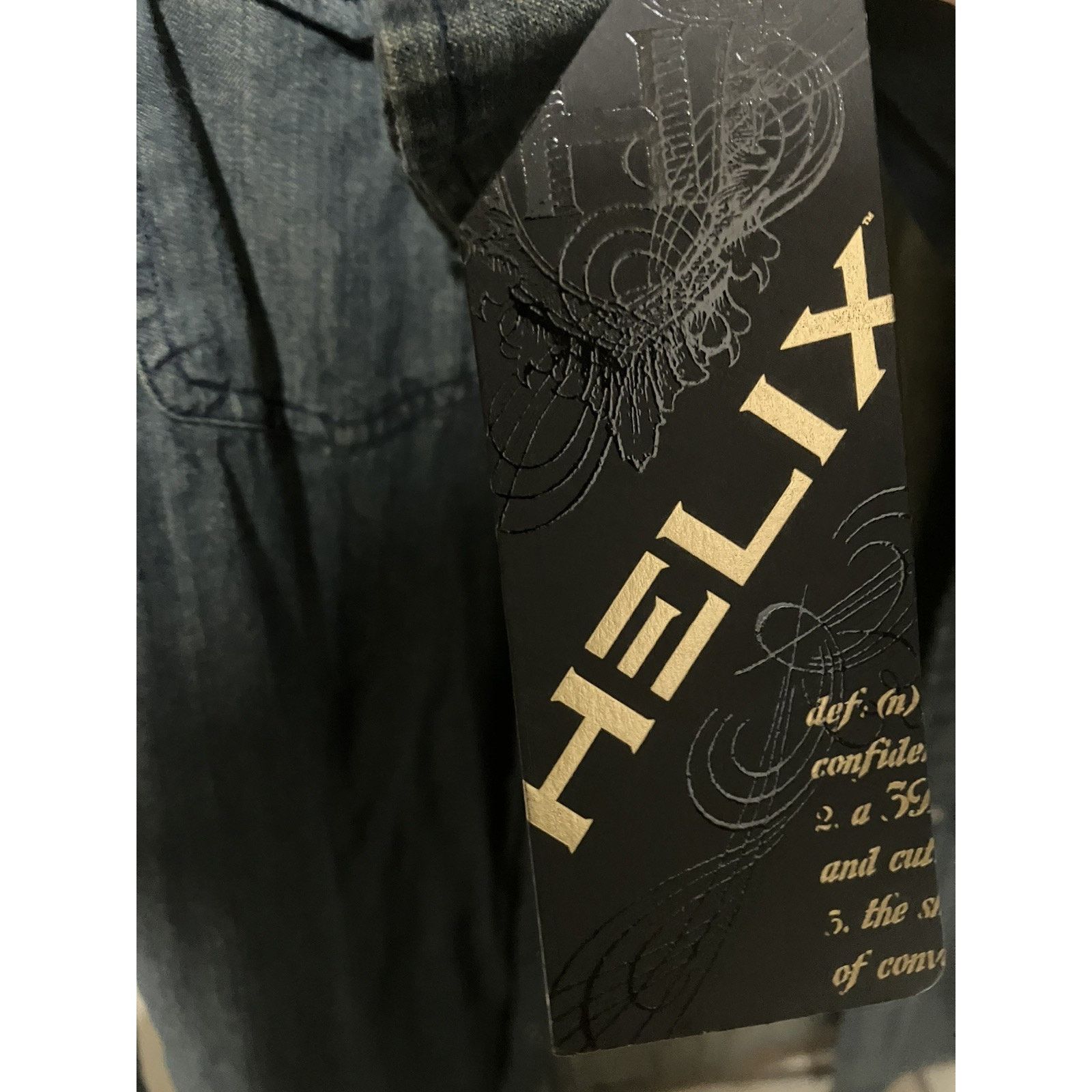 Helix NWT Helix Denim Western Snap Shirt - S - 100% Cotton Size US S / EU 44-46 / 1 - 3 Thumbnail