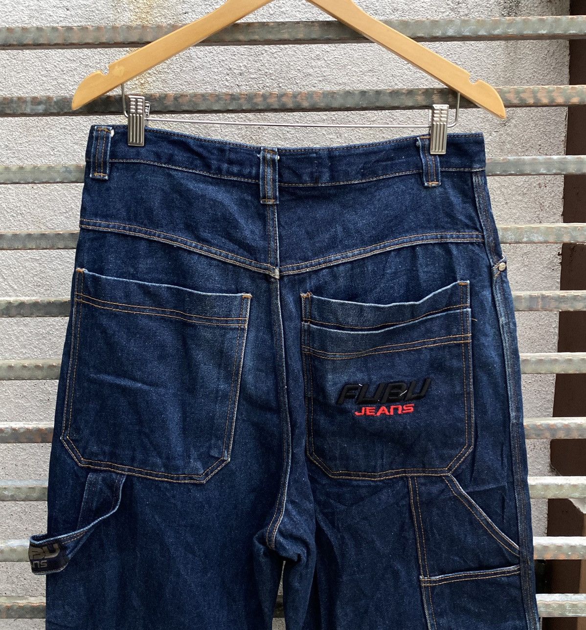 JNCO Fubu Rap Baggy Hip Hop Denim Jeans Size US 32 / EU 48 - 7 Thumbnail