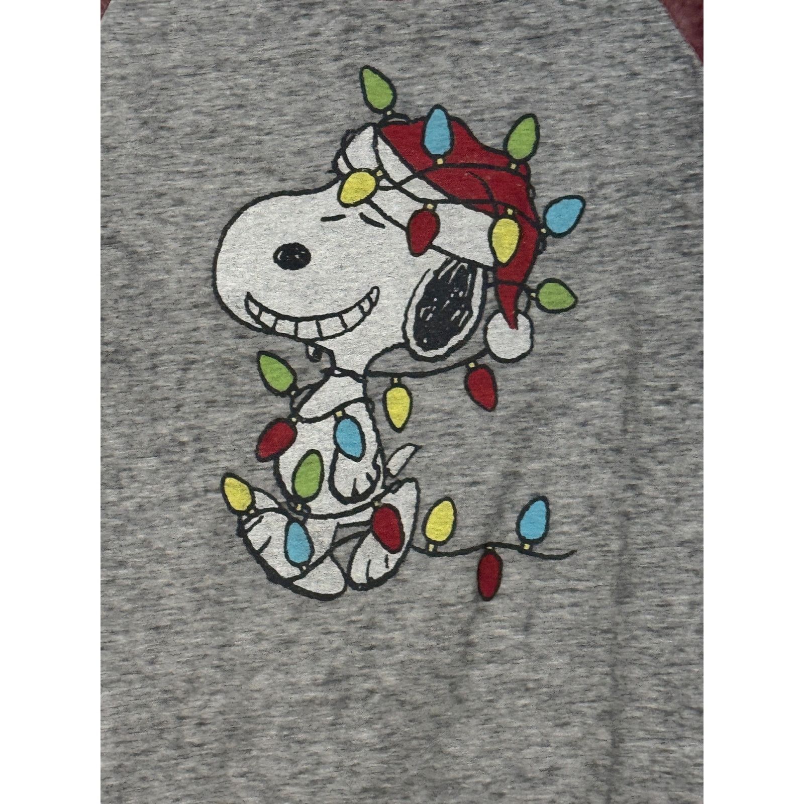 Peanuts Peanuts Snoopy Christmas Holiday Raglan T-Shirt – Size Small Size S / US 4 / IT 40 - 2 Thumbnail