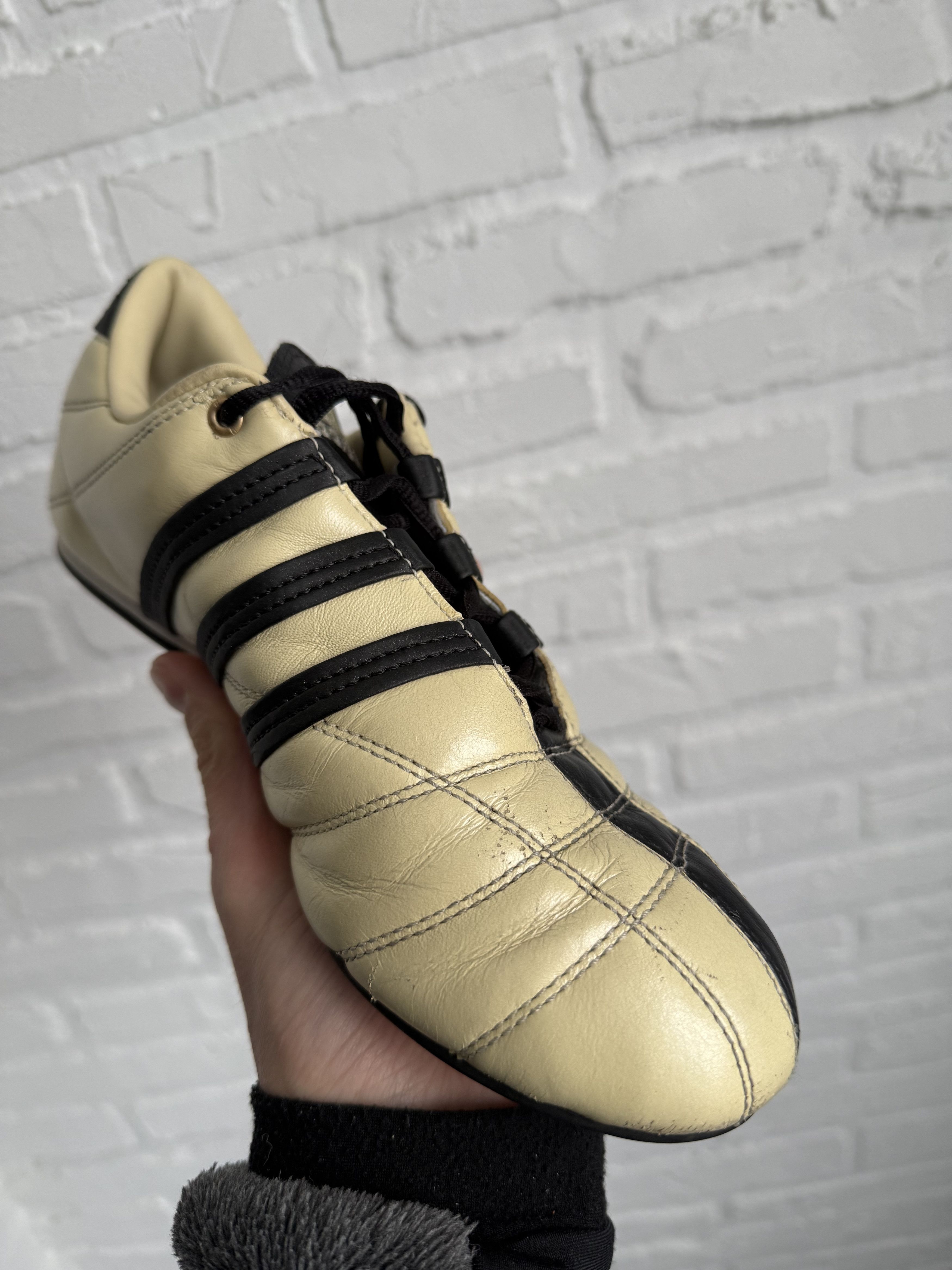 Adidas Vintage 2000s Adidas Taekwondo beige leather low sneakers Size US 7 / IT 37 - 10 Thumbnail