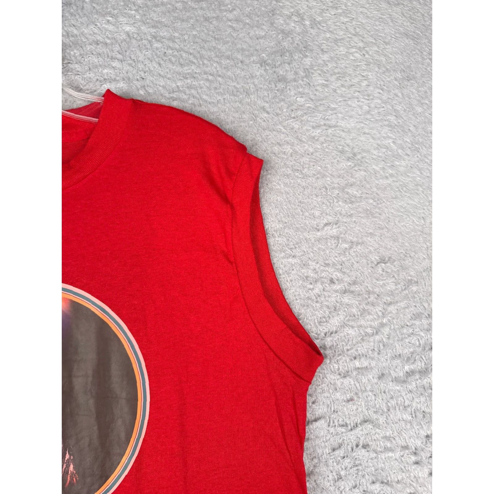 Vintage Elvis The King Lives On Shirt Mens Small Red Cotton Sleeveless Crew Neck T-Shirt Size US S / EU 44-46 / 1 - 2 Thumbnail
