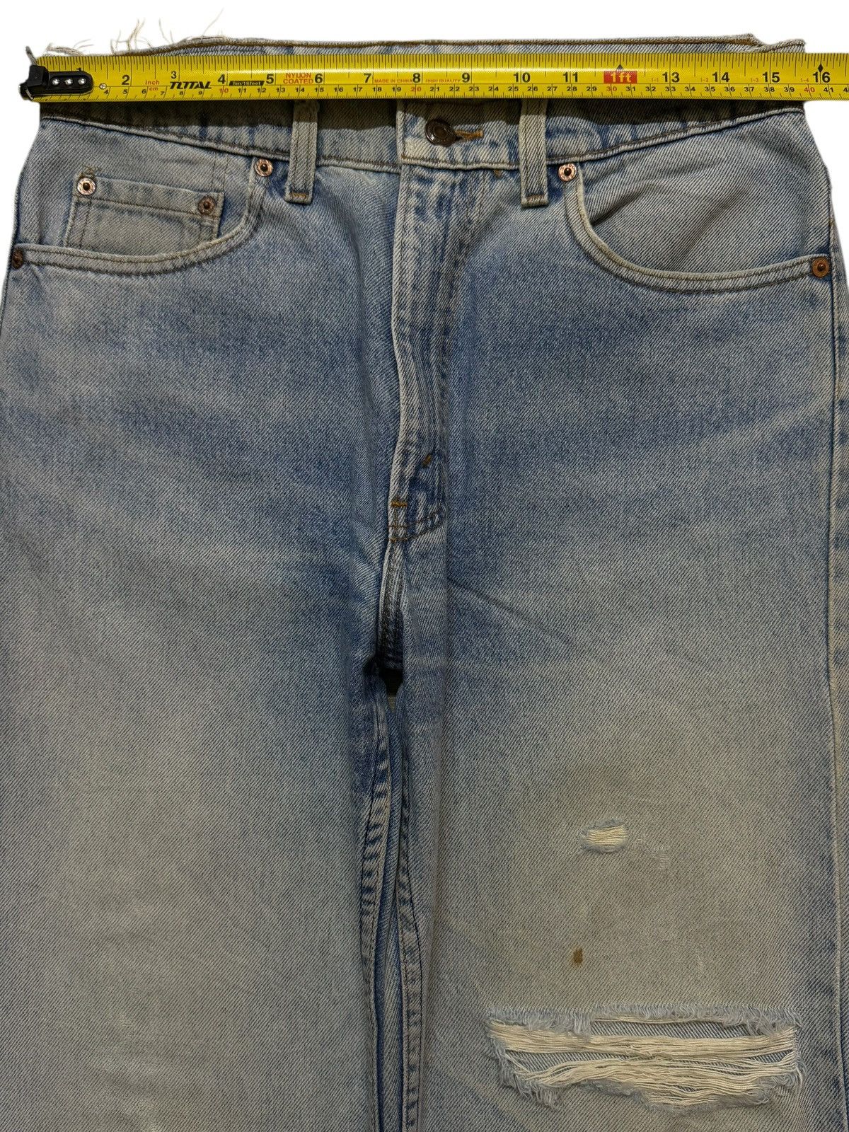 Levi's Vintage 80s Usa Levis 510 Faded Wash Distressed Regular Fits Size US 30 / EU 46 - 9 Thumbnail
