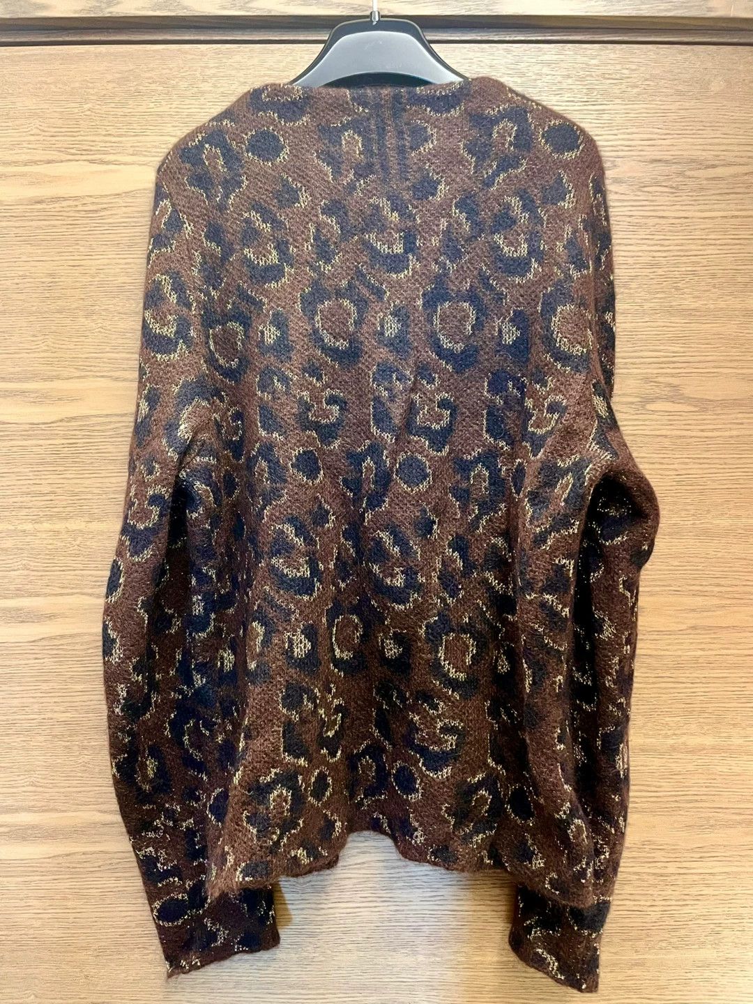 Saint Laurent Paris SLP 13AW Hedi Mohair Sweater Gold Leopard M Short Size US M / EU 48-50 / 2 - 6 Thumbnail