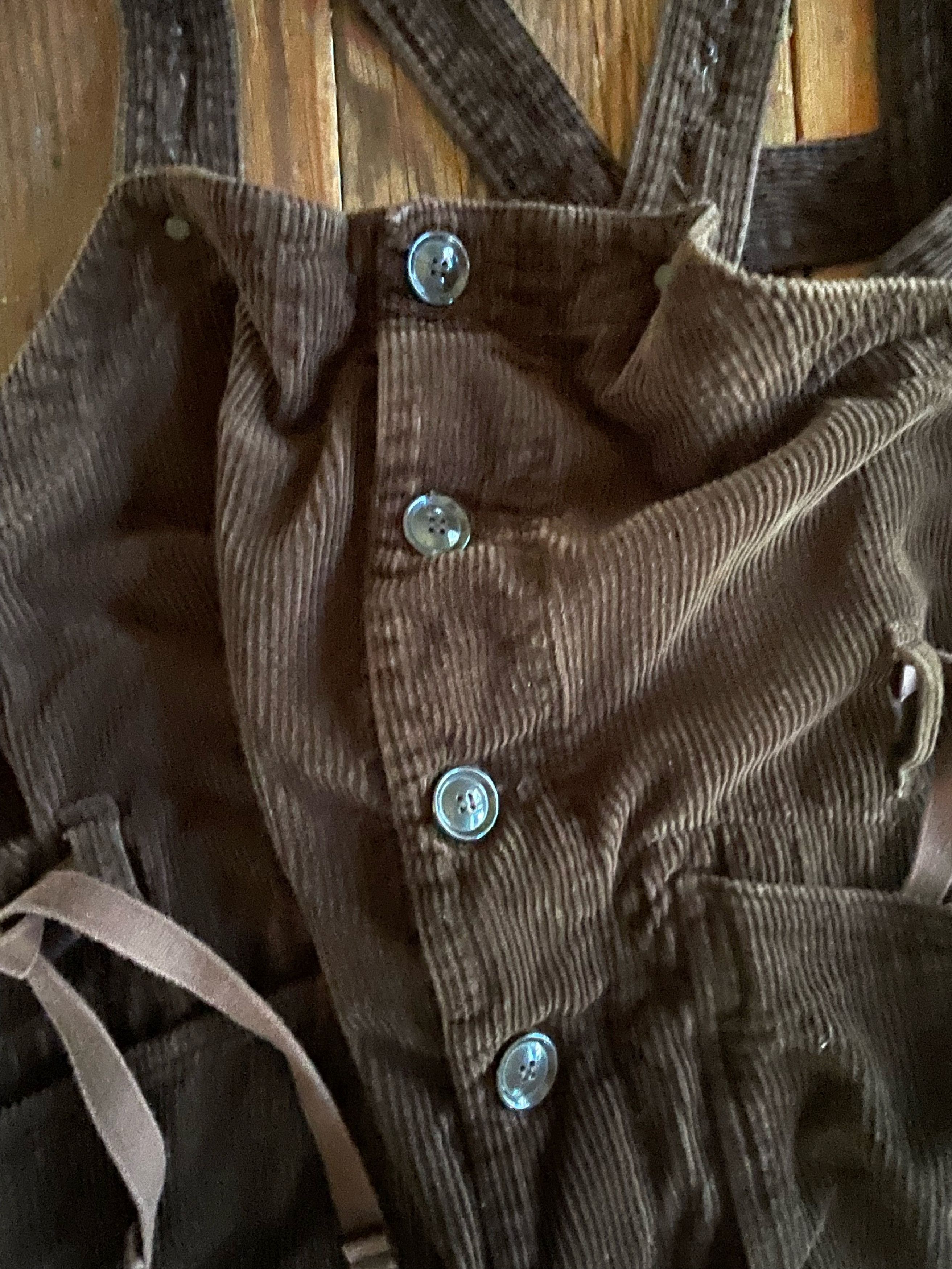 Engineered Garments Brown 8 Wale Cotton Corduroy Waders / Overalls, FW21 Size US 32 / EU 48 - 2 Thumbnail