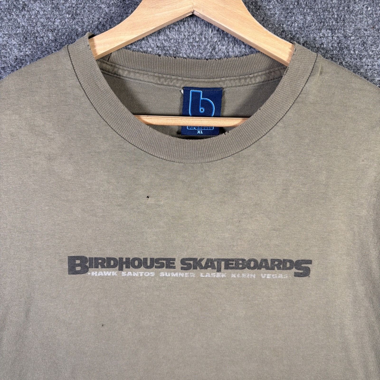 Blind Skateboards Vintage Birdhouse Shirt Mens XL Green 90s Tony Hawk Skate Size US XL / EU 56 / 4 - 1 Thumbnail