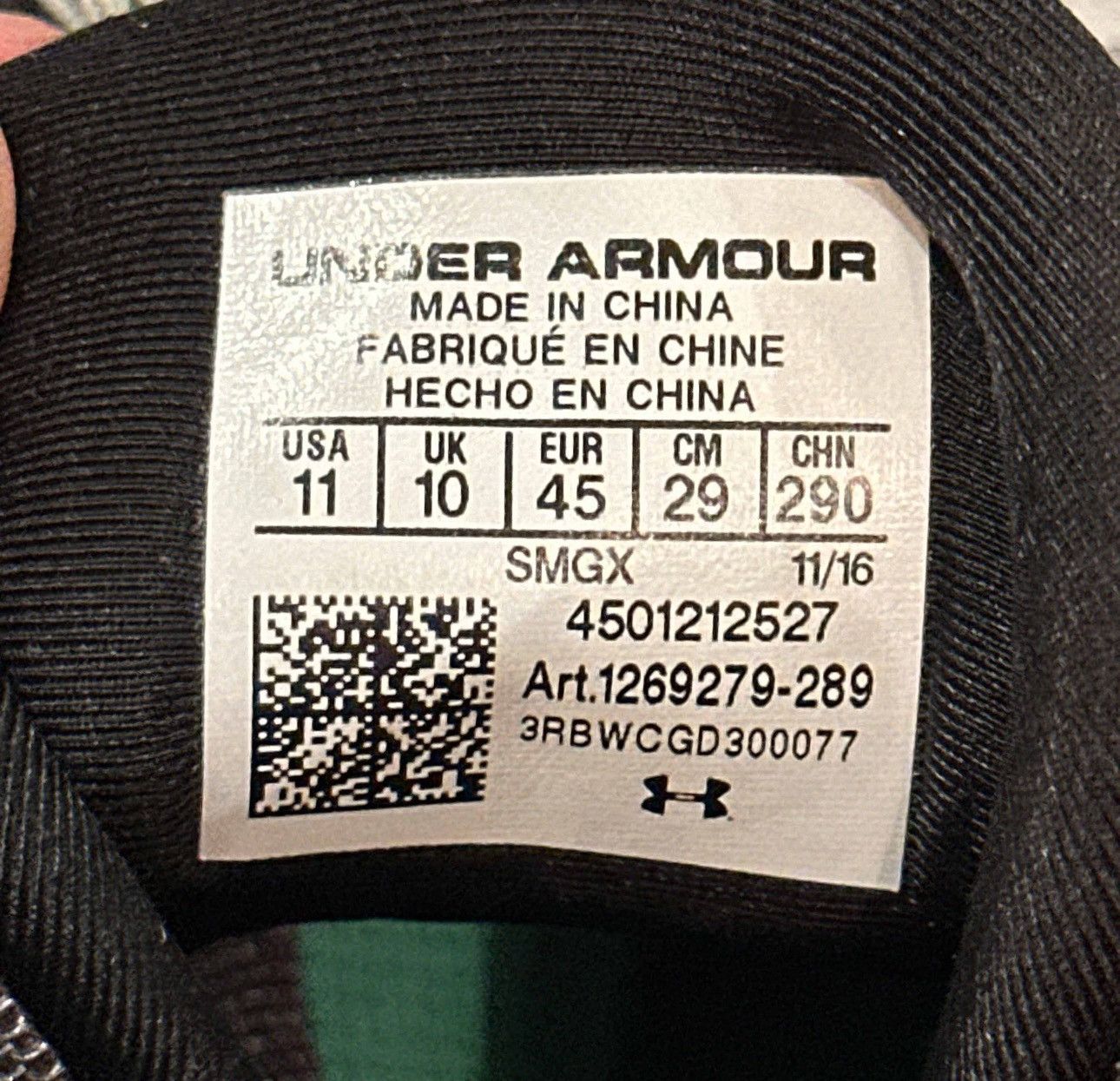 Under Armour Under Armour Curry 3 grey matter green Size US 11 / EU 44 - 7 Thumbnail