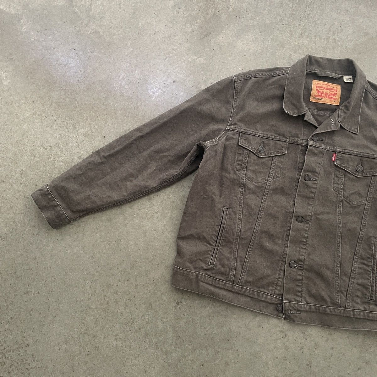 Levi's Levi’s Denim Jacket Olive Green Size US XL / EU 56 / 4 - 4 Thumbnail