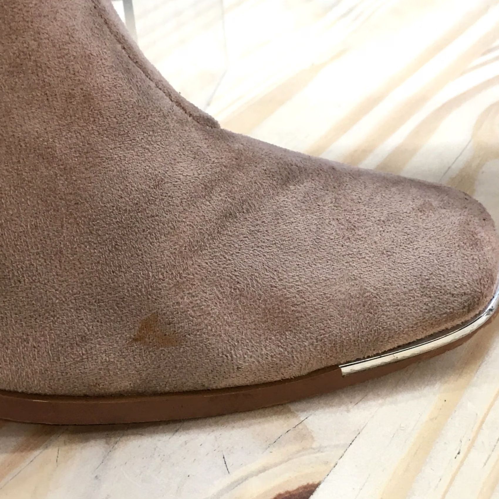 Vintage YOKI Boots Womens 7 Quincy Knotrope Side Zip Heels Ankle Suede Brown Fabric Boots Size US 7 / IT 37 - 2 Thumbnail