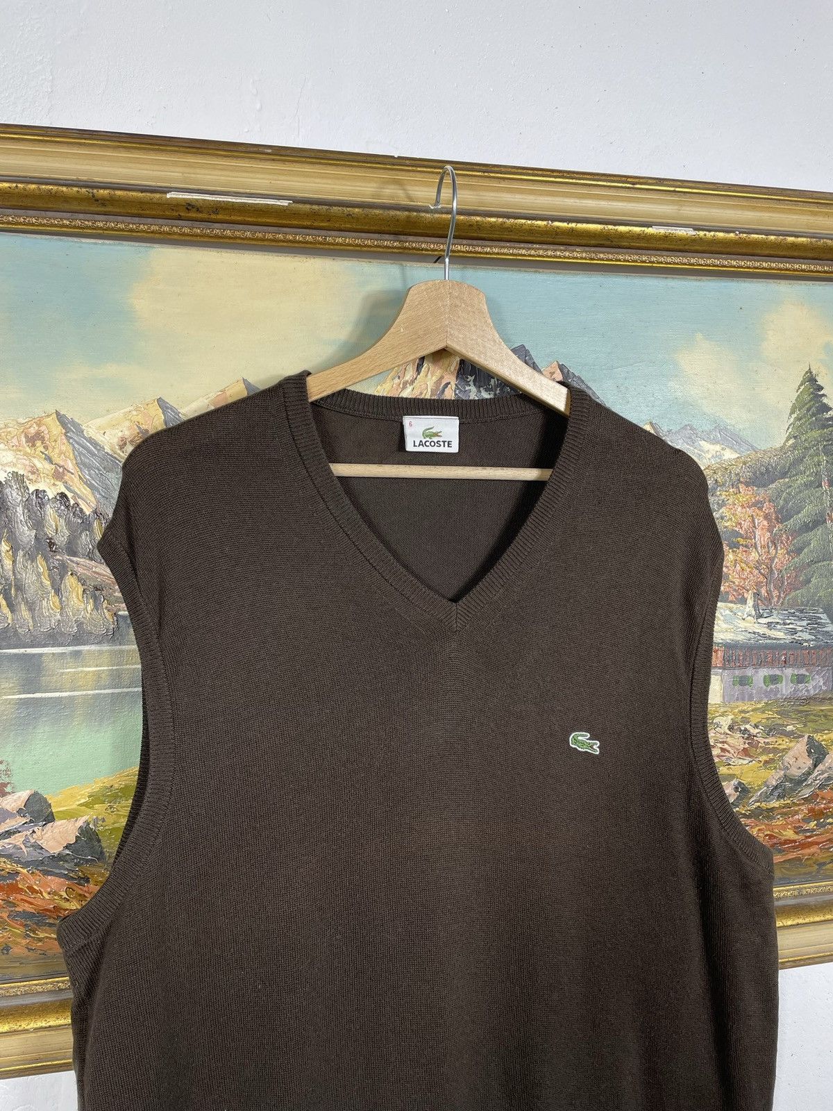 Lacoste × Vintage Lacoste retro y2k 00s Vest Jumper Pull Knitwear Old Money Size US L / EU 52-54 / 3 - 4 Thumbnail