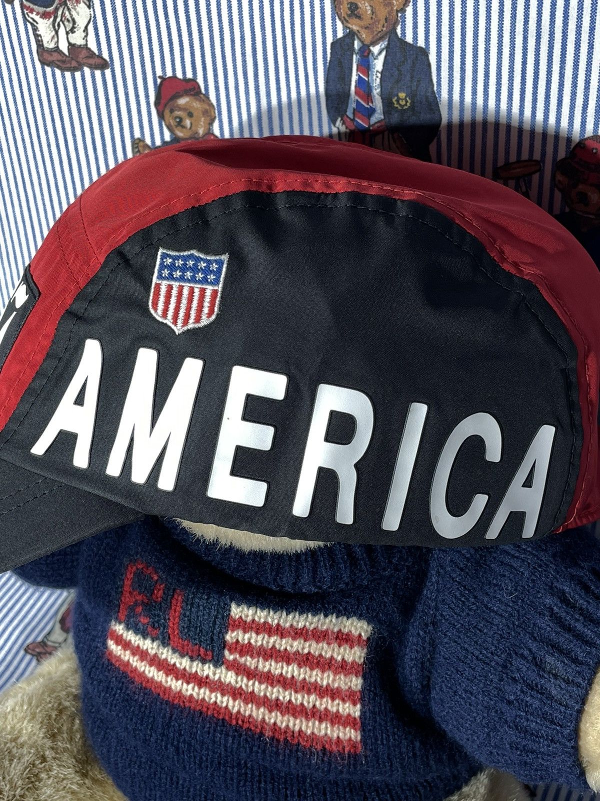 Polo Ralph Lauren × RRL Ralph Lauren × Ralph Lauren Long Bill Hat Polo Stadium 1992 Size ONE SIZE - 9 Thumbnail