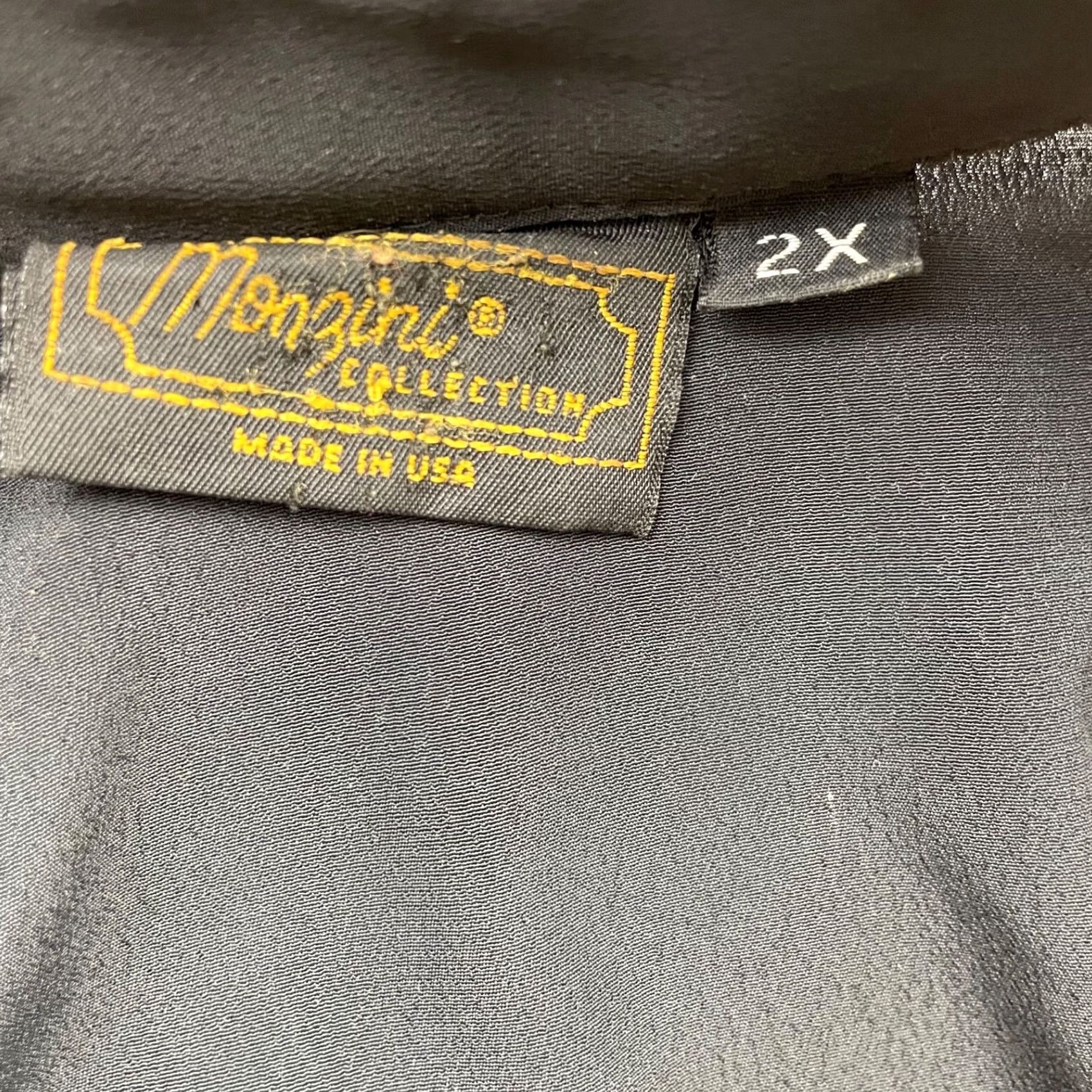 Vintage VINTAGE Monzini Shirt Geometric Baroque Black 2XL Long Sleeve Button-Up USA Mens Size US XXL / EU 58 / 5 - 3 Thumbnail
