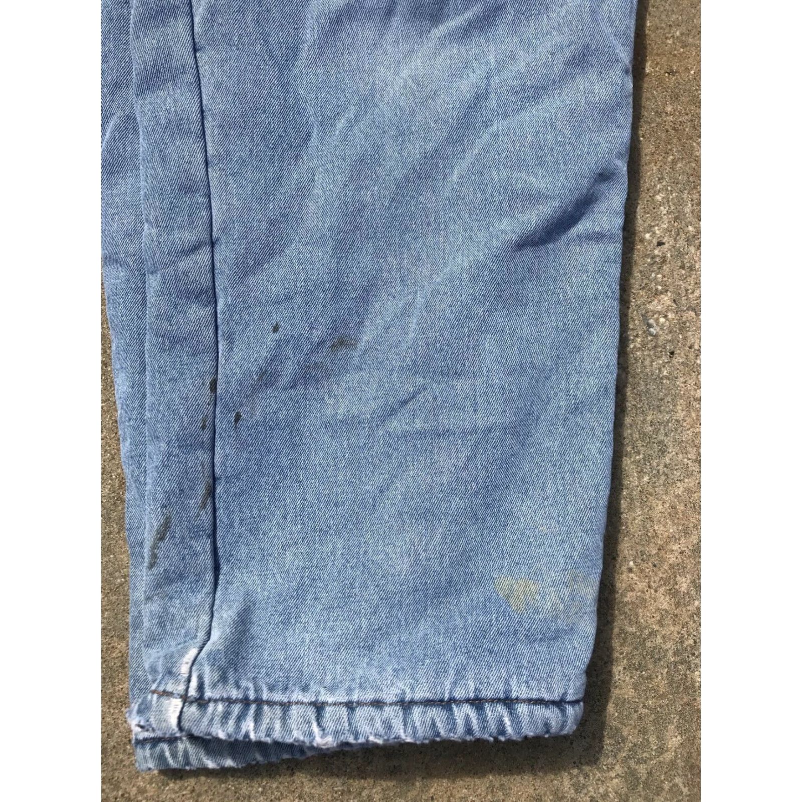 Timberland VINTAGE Timberland Pro Series Fleece Lined Insulated Jeans Men's 36 Blue Workwear Carpenter Straight Size 38 x 32 Size US 36 / EU 52 - 5 Thumbnail