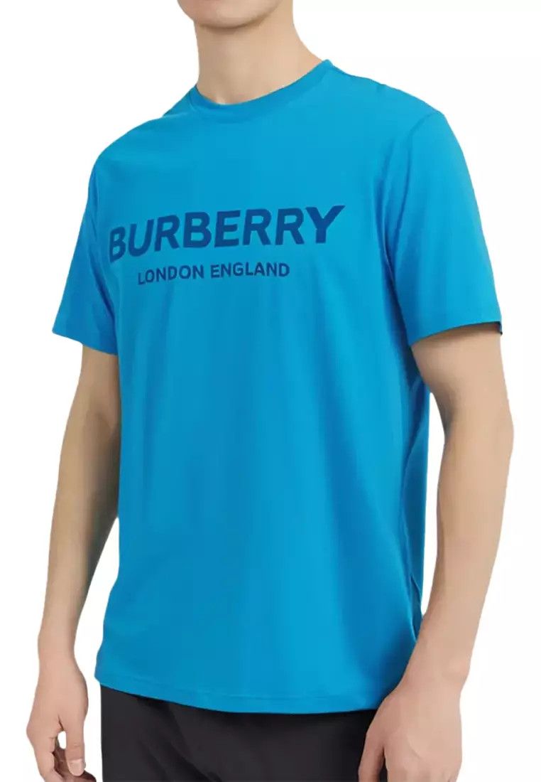 Burberry o1w1db10326 Ellison Logo T-Shirt in Blue Size US S / EU 44-46 / 1 - 2 Thumbnail