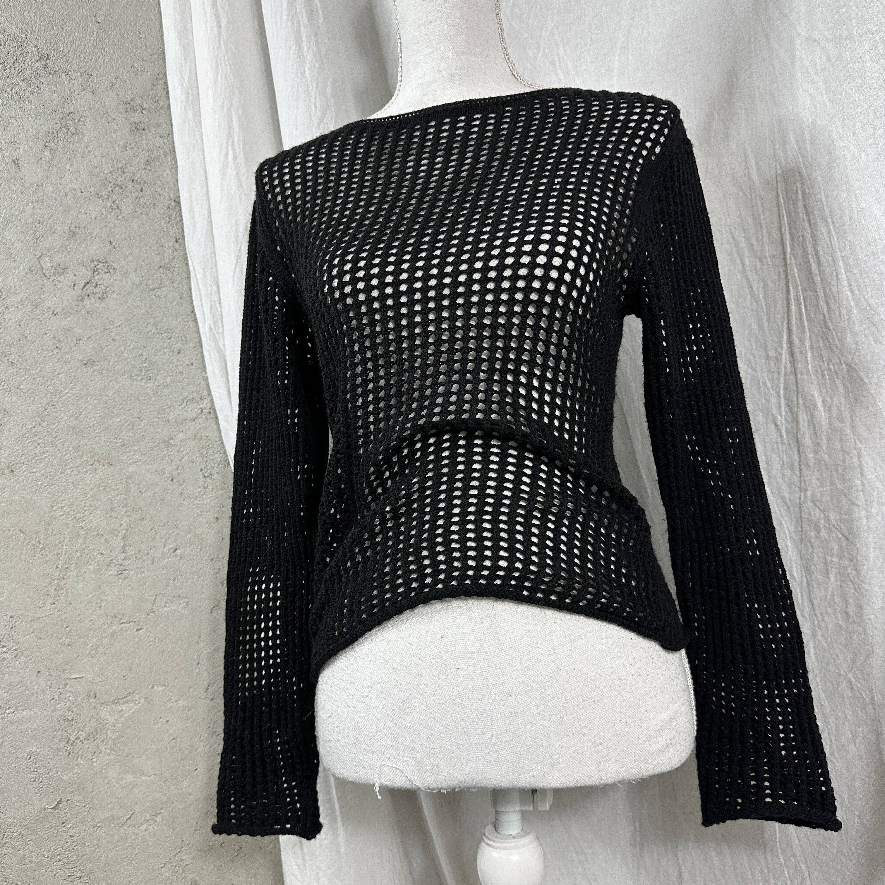 Vintage Fishnet Y2K Sweater Size M / US 6-8 / IT 42-44 - 2 Thumbnail
