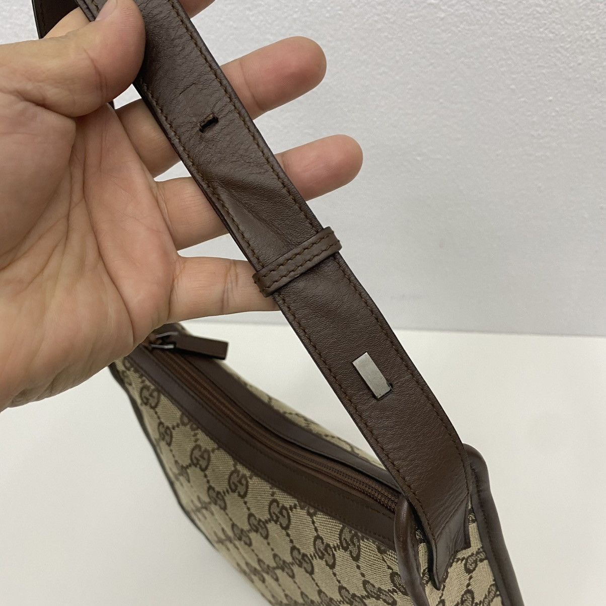 Gucci AUTHENTIC GUCCI GG CANVAS SHOULDER BAG Size ONE SIZE - 10 Thumbnail