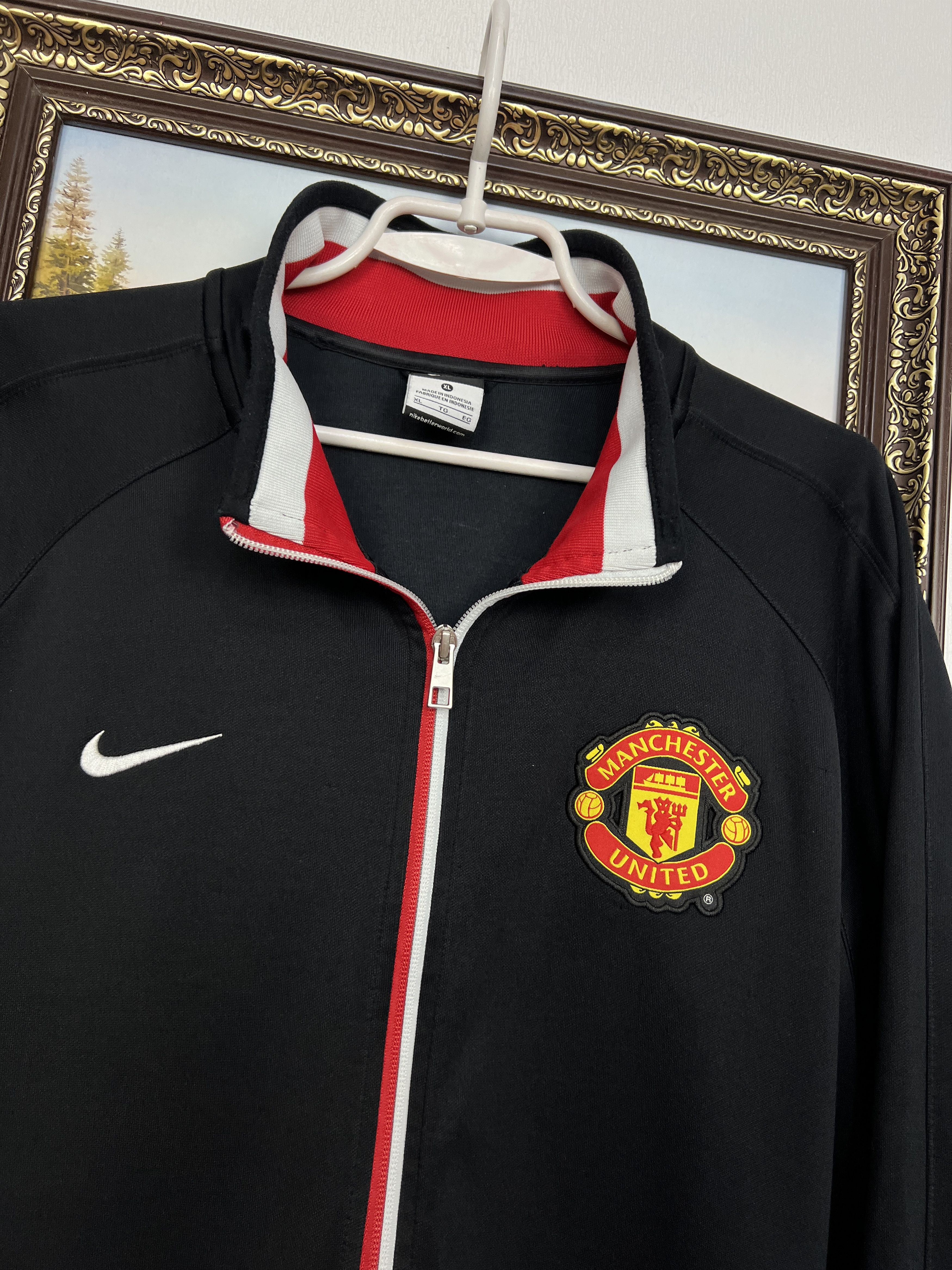 Nike Vintage Manchester United Football Jacket Soccer Track Top Size US XL / EU 56 / 4 - 3 Thumbnail