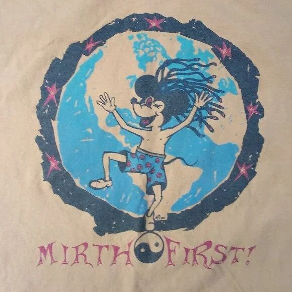 Band Tees × Vintage Vintage Mirth First T-Shirt Size US XXL / EU 58 / 5 - 1 Thumbnail