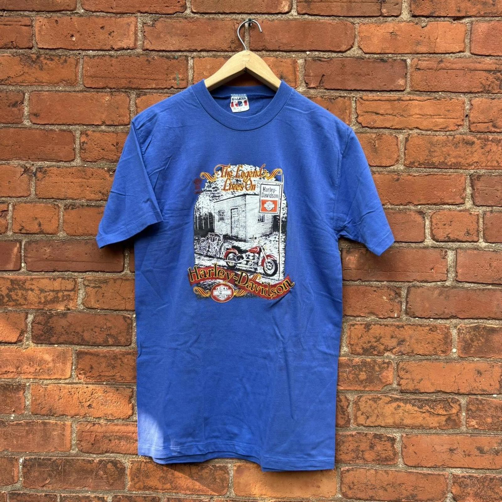 Harley Davidson vintage Harley Davidson the legend lives on Paris t shirt L Size US L / EU 52-54 / 3 - 1 Thumbnail