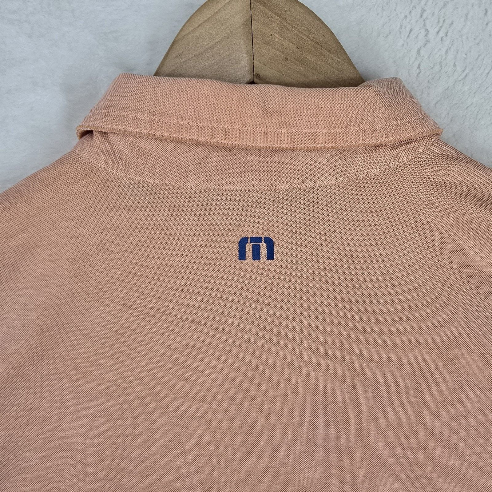 TravisMathew Travis Mathew Performance Golf Polo Shirt Mens M Orange Size US M / EU 48-50 / 2 - 9 Thumbnail