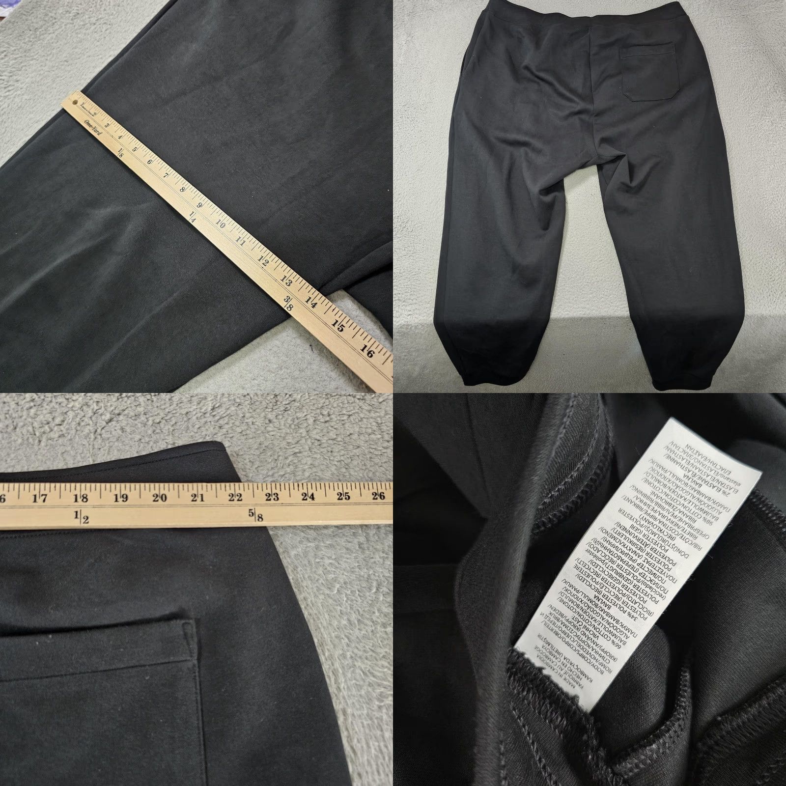 Polo Ralph Lauren Polo Ralph Lauren Jogger Pants Mens 2XLT Black Knit Elastic Waist Pony Logo Regular Fit Tapered Leg Knit Fabric Cotton Polyester Spandex Size US XXL / EU 58 / 5 - 8 Thumbnail