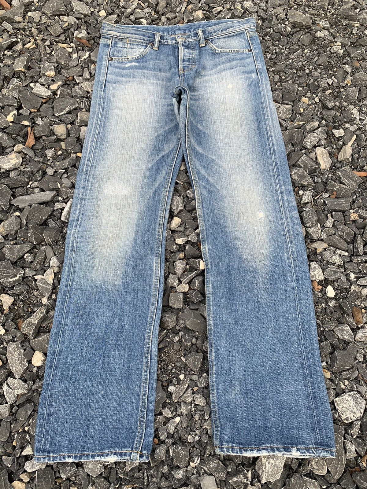 Other JAPANESE BRAND MACPHEE SELVEDGE BUTTON FLY DISTRESSED DENIM Size US 31 - 2 Thumbnail