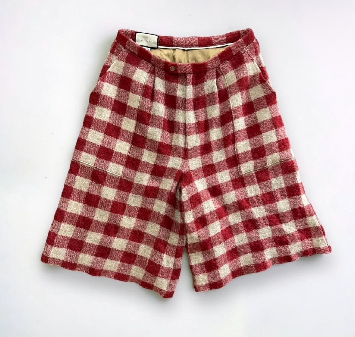 Gucci Free Shipping Gucci runway mens short wool pants Size US 32 / EU 48 - 1 Thumbnail