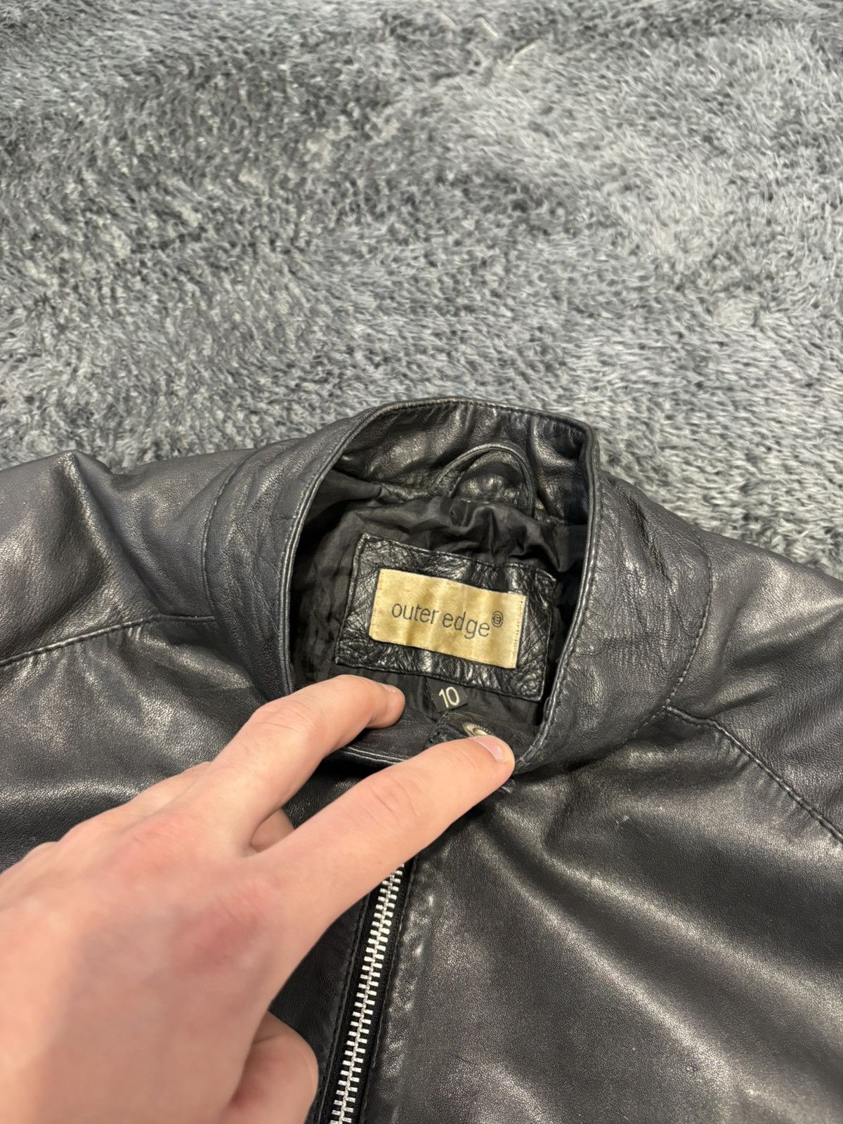 Japanese Brand 00s Real Leather Y2K Motorcycle Cropped Japan Style Jacket Size S / US 4 / IT 40 - 7 Thumbnail