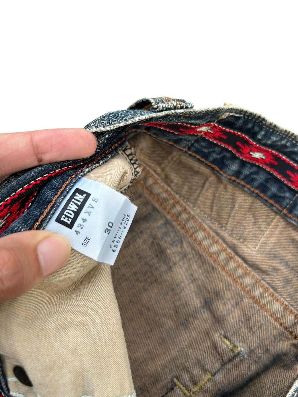 Kapital Vintage Edwin Navajo Rusty Distressed Denim Jeans Size US 32 / EU 48 - 9 Thumbnail