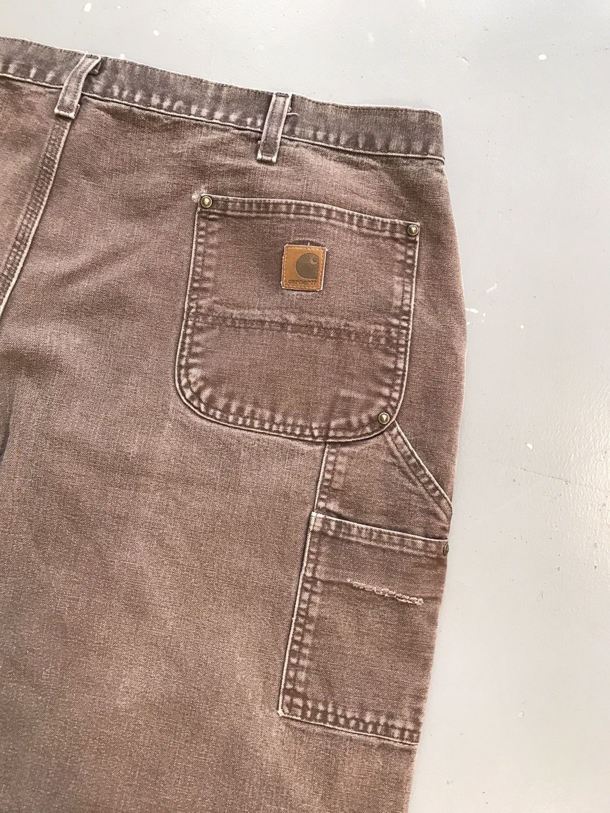 Carhartt × Vintage Vintage Carhartt B136 DKB double knee carpenter denim Size US 44 / EU 60 - 8 Thumbnail