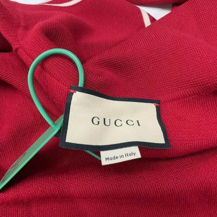 Gucci Gucci Red Long Sleeve Wool Dress-2507 Size XS / US 0-2 / IT 36-38 - 6 Thumbnail