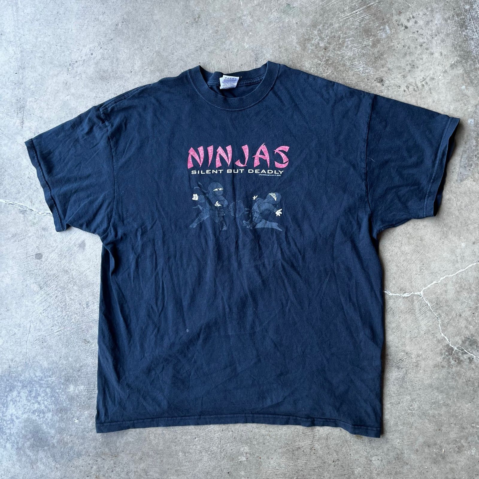 Vintage VINTAGE OFF WORLD DESIGNS NINJA SHIRT PROMO BLACK 2XL FUNNY Size US XXL / EU 58 / 5 - 1 Thumbnail