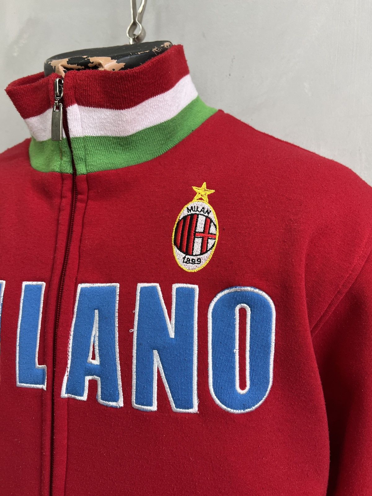 Other AC Milan blokecore zip truck jacket y2k style Size US M / EU 48-50 / 2 - 3 Thumbnail