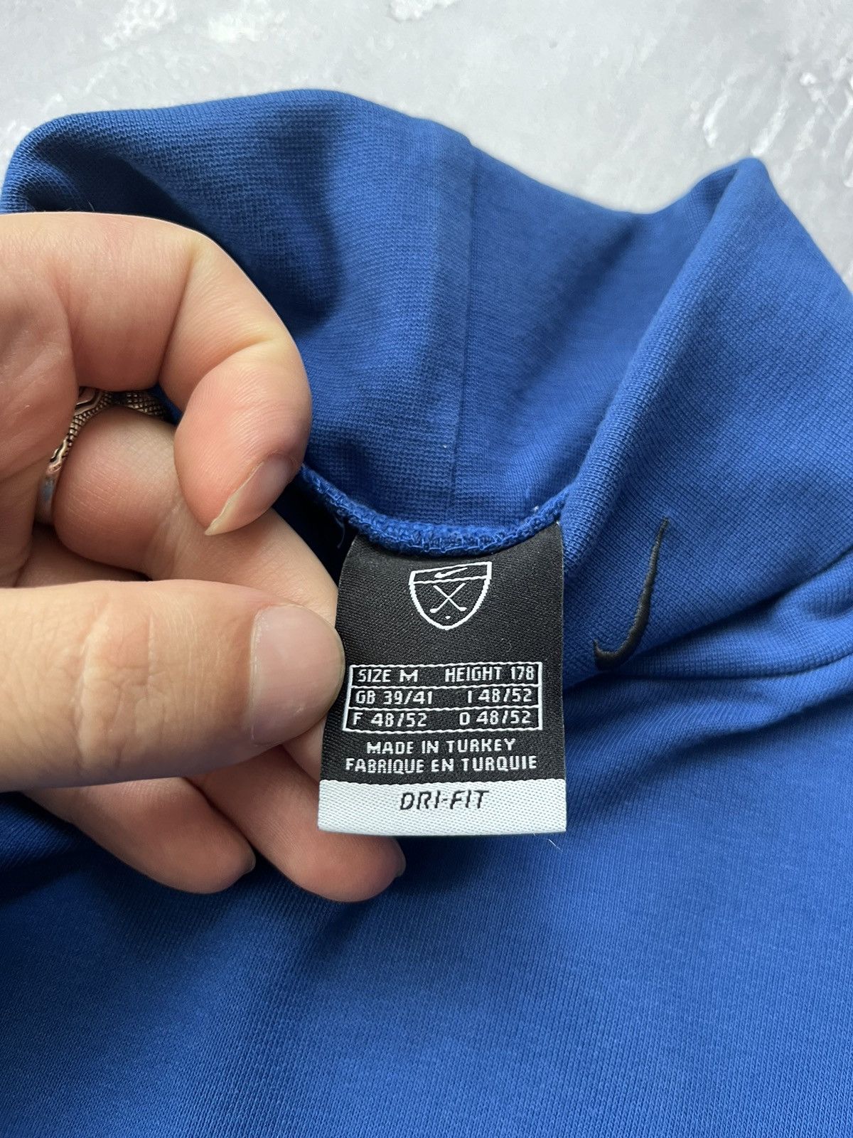 Nike Vintage Nike Golf Longsleeve Turtleneck Blue Size M Size US M / EU 48-50 / 2 - 5 Thumbnail