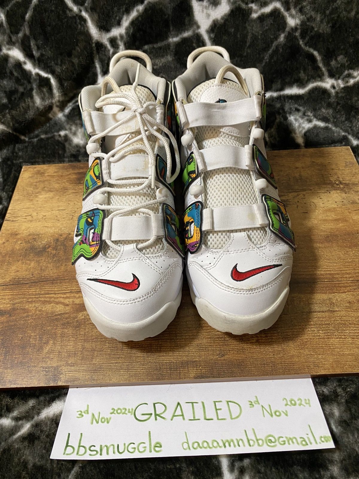 Nike Nike Air More Uptempo Peace Love Swoosh Size US 10 / EU 43 - 2 Thumbnail
