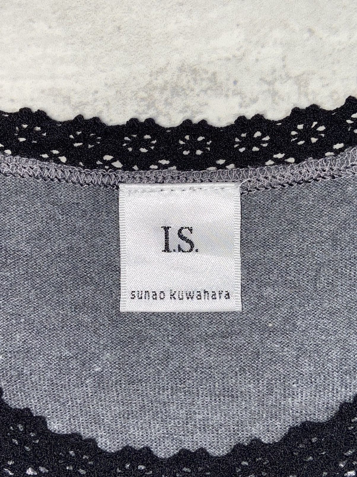 Issey Miyake × Japanese Brand × Sunao Kuwahara IS SUNAO KUWAHARA Grey Sleeveles T-shirt Size XS / US 0-2 / IT 36-38 - 6 Thumbnail