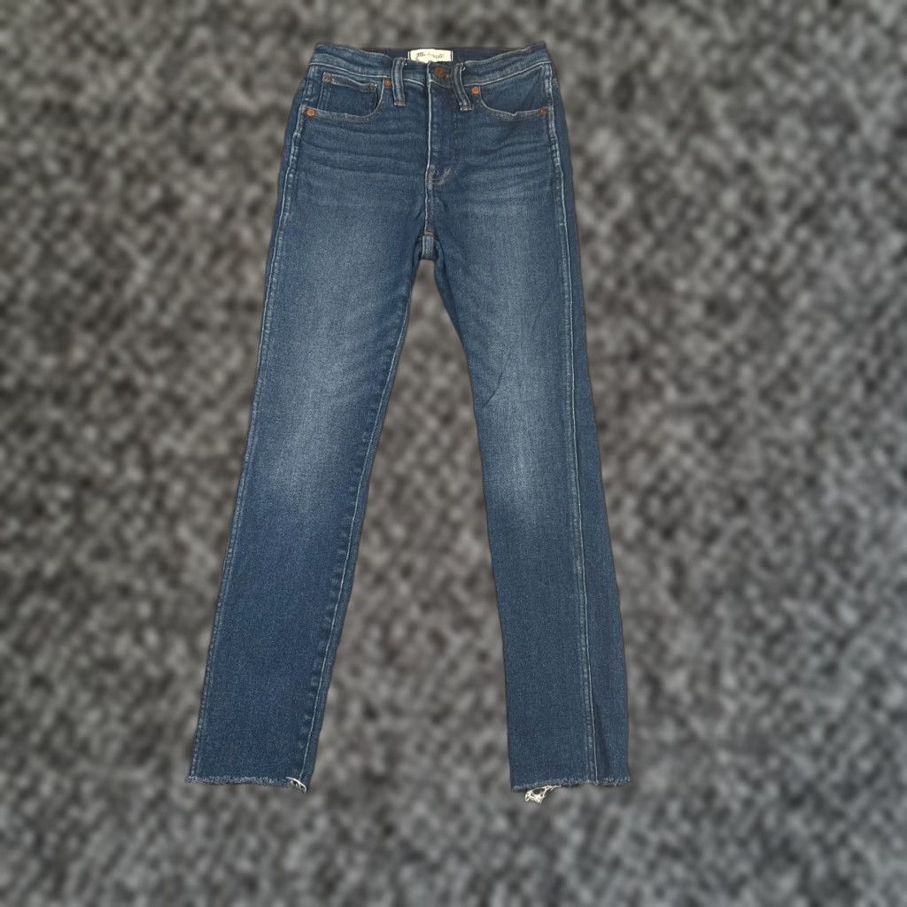 Madewell Madewell Jeans Women's 25 Regular 10" High-Rise Skinny Denim Medium Blue Stretch 5-Pocket Jeans Womens Size 42" / US 20 - 1 Thumbnail