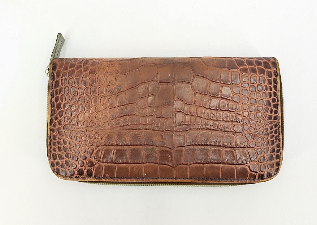 Orobianco OROBIANCO crocs texture leather zipper wallet Size ONE SIZE - 10 Thumbnail