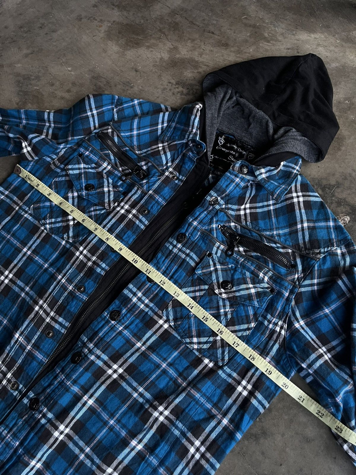 If Six Was Nine JAPANESE GRANGESTA STANDARD DOUBLE LAYER HOODIE PUNK VKEI Size US M / EU 48-50 / 2 - 12 Thumbnail