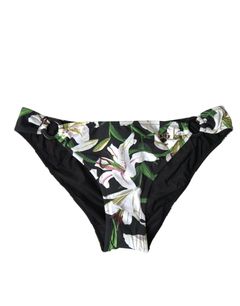 Dolce & Gabbana Multicolor Floral Print Halter Swimwear Bikini Top