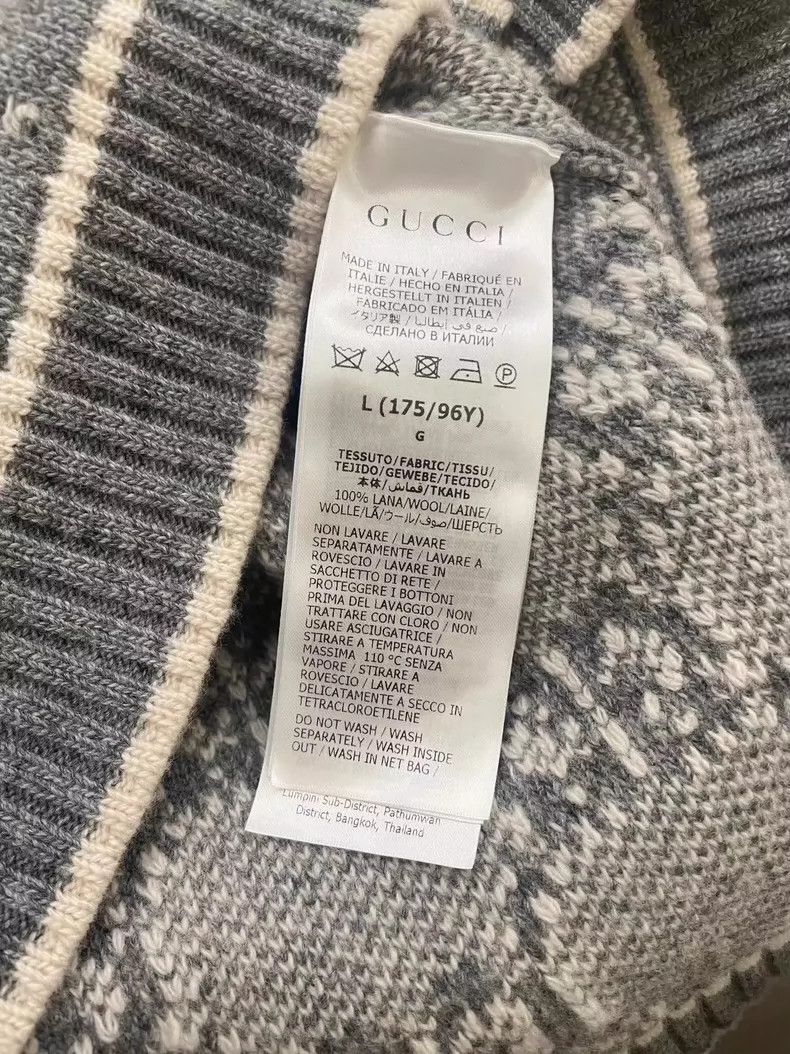 Gucci Gucci 23 new gray logo cardigan jacket 2505-Nextarrow Size M / US 6-8 / IT 42-44 - 2 Thumbnail