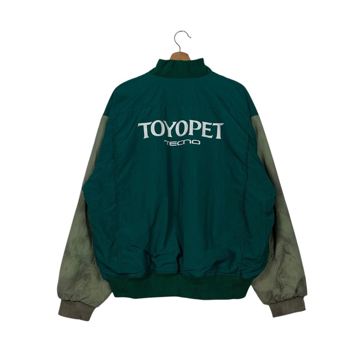 Japanese Brand TOYOTA Tecno TOYOPET Big Logo Bomber Jacket #2063-C90 Size US L / EU 52-54 / 3 - 1 Thumbnail