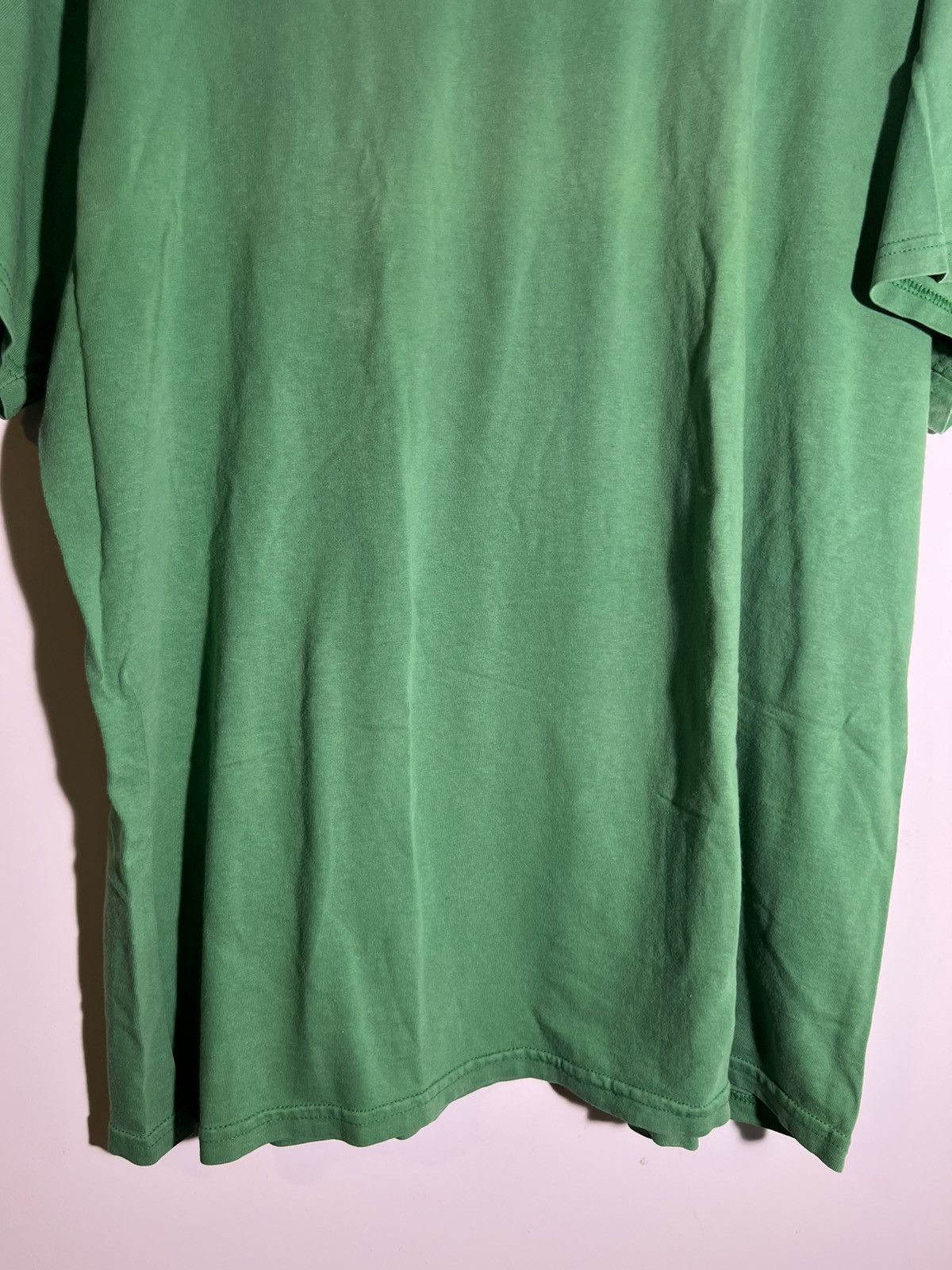 Nike Y2K 2000’s VTG Vintage Nike Green Plain Swoop Check T Shirt Size US XL / EU 56 / 4 - 4 Thumbnail