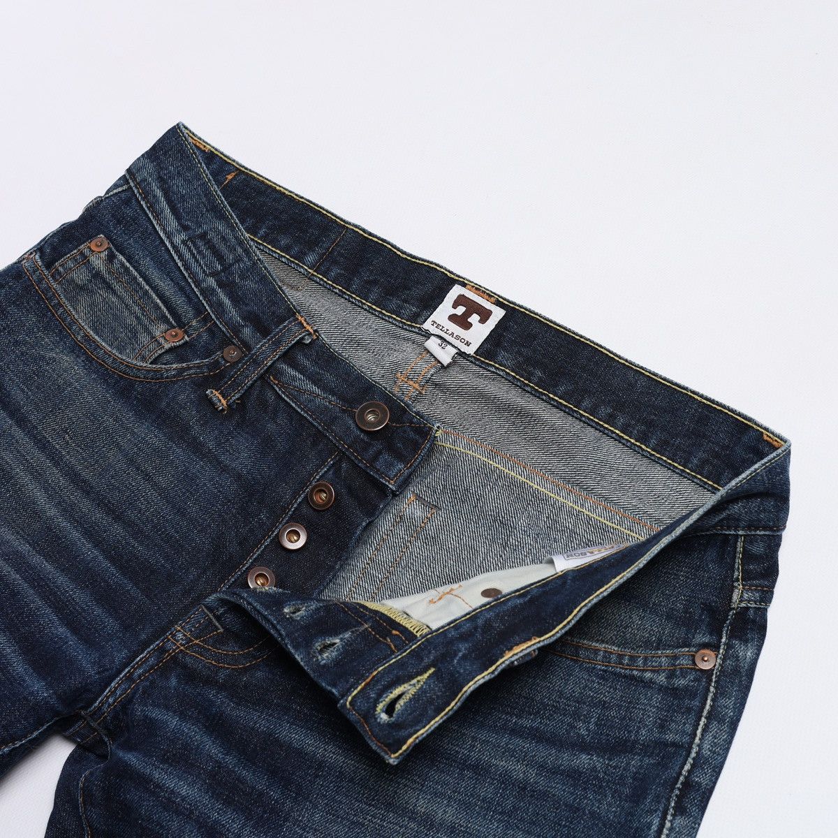 Tellason Tellason made in USA Selvedge Denim Jeans Pants slim tapered Size US 32 / EU 48 - 11 Thumbnail